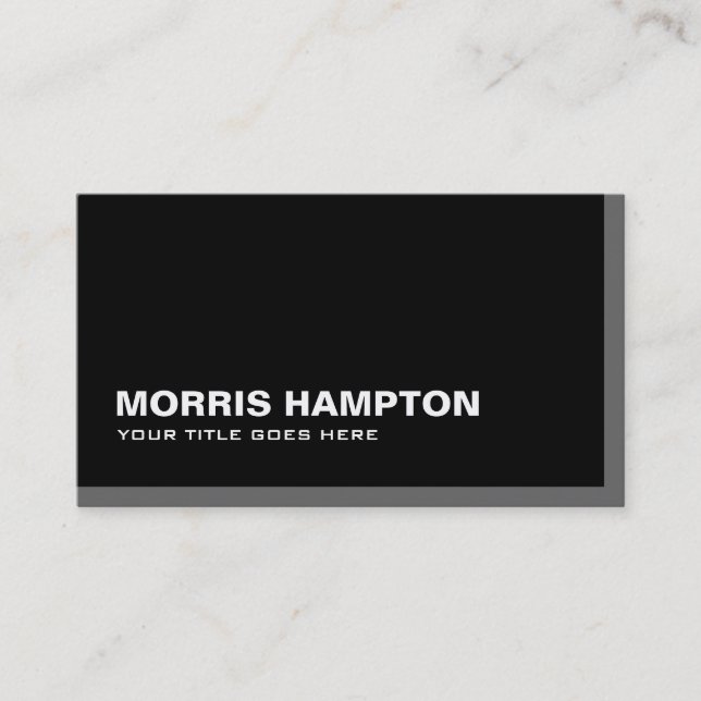 Tarjetas de visita monograma masculino (Anverso)