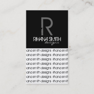 Tarjetas de visita monograma originales