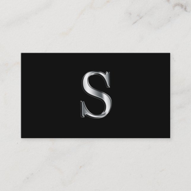Tarjetas de visita Monograma S (Anverso)