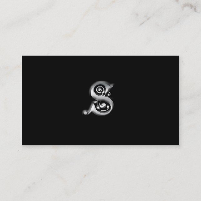 Tarjetas de visita Monograma S (Anverso)