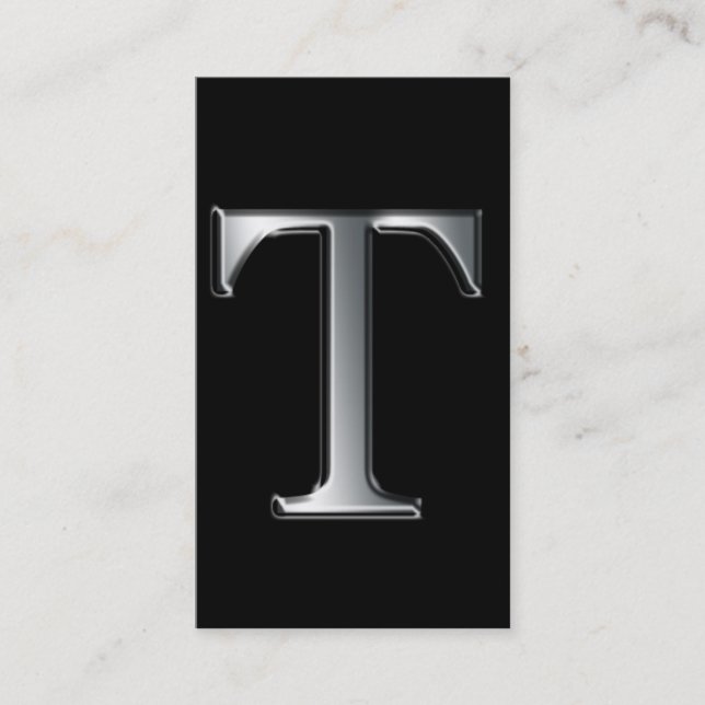 Tarjetas de visita Monograma T (Anverso)