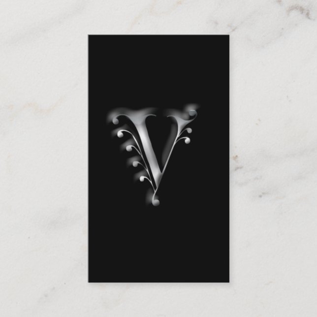 Tarjetas de visita Monograma V (Anverso)