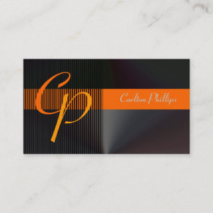 Tarjetas de visita monogramo Musculine + eye-catch