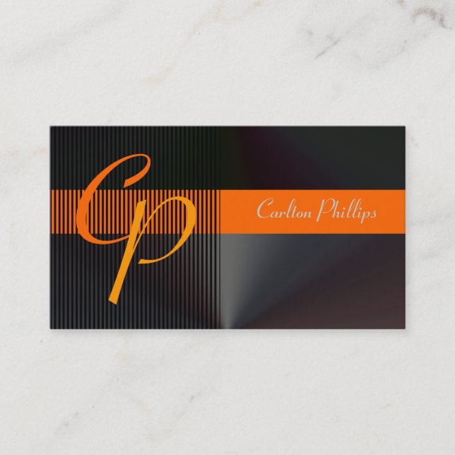 Tarjetas de visita monogramo Musculine + eye-catch (Anverso)