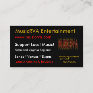 Tarjetas de visita MusicRVA