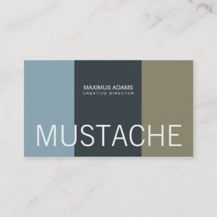 Tarjetas de visita Mustache