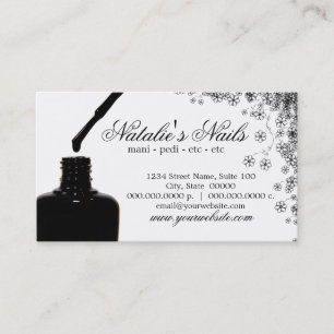 Tarjetas de visita Nail Polaco