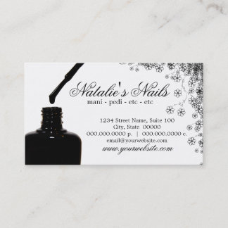 Tarjetas de visita Nail Polaco