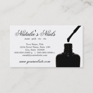 Tarjetas de visita Nail Polaco