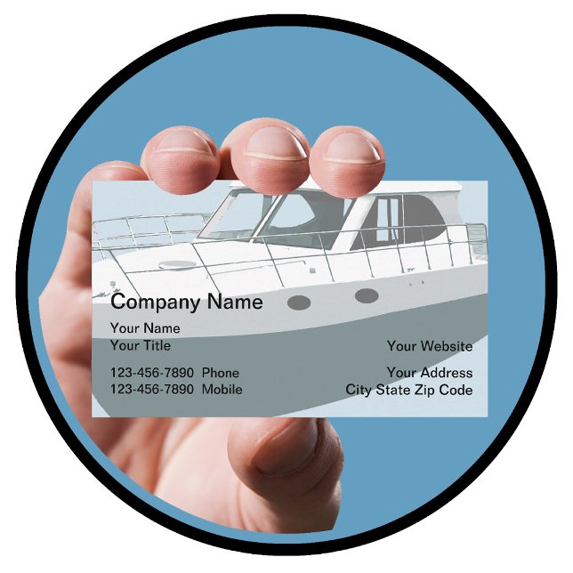 Tarjetas de visita Nautical Boat (Subido por el creador)