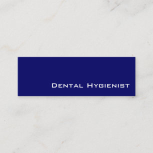 Tarjetas de visita Navy White Dental Hygienist