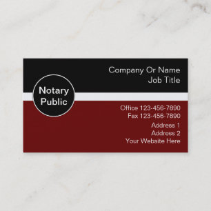 Tarjetas de visita notarial