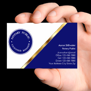 Tarjetas de visita notarial