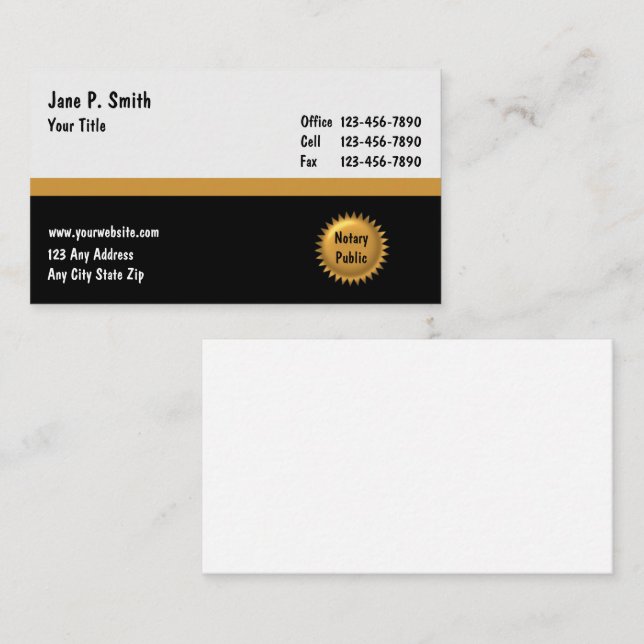 Tarjetas de visita notarial_2 (Anverso / Reverso)