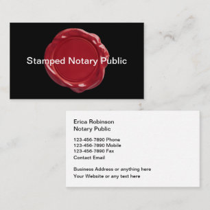 Tarjetas de visita notarial para notario gráfico