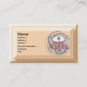 Tarjetas de visita Ob Gyn Nurse Axiom