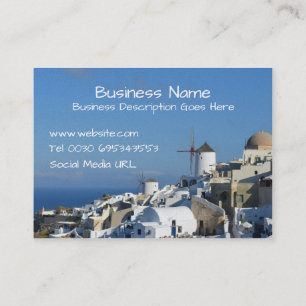 Tarjetas de visita Oia Santorini