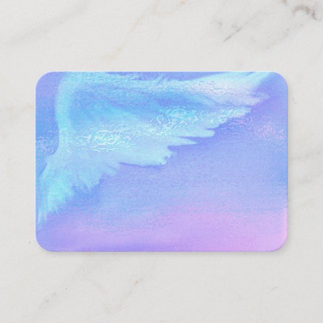 Tarjetas de visita Opal Crystal Reiki Angel Hair (Anverso)