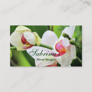 Tarjetas de visita Orchids Floral Design