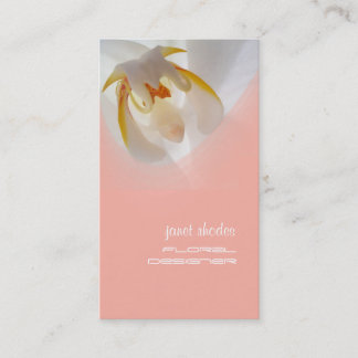 Tarjetas de visita Orquídea + Chiffon Rosa