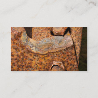 Tarjetas de visita oxidadas de los pernos y de los