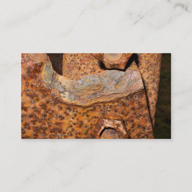 Tarjetas de visita oxidadas de los pernos y de los (Anverso)