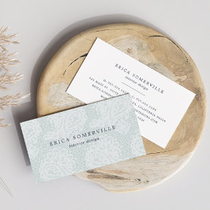 Tarjetas de visita Paisley Lace   Hielo