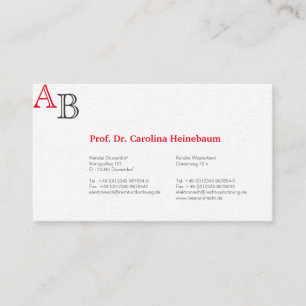 Tarjetas de visita para abogado