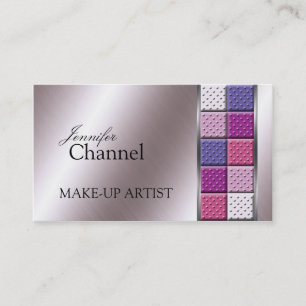 Tarjetas de visita para artistas de maquillaje en 