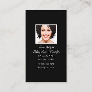 Tarjetas de visita para artistas de maquillaje Hai