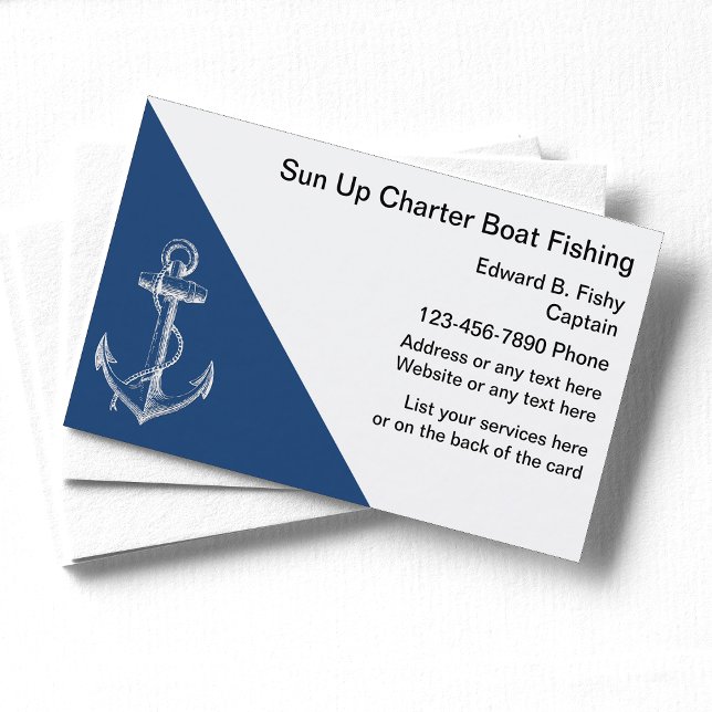 Tarjetas de visita para barcos pesqueros (Subido por el creador)