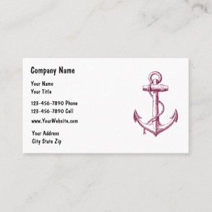 Tarjetas de visita para barcos SImple