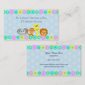 Tarjetas de visita para bebés