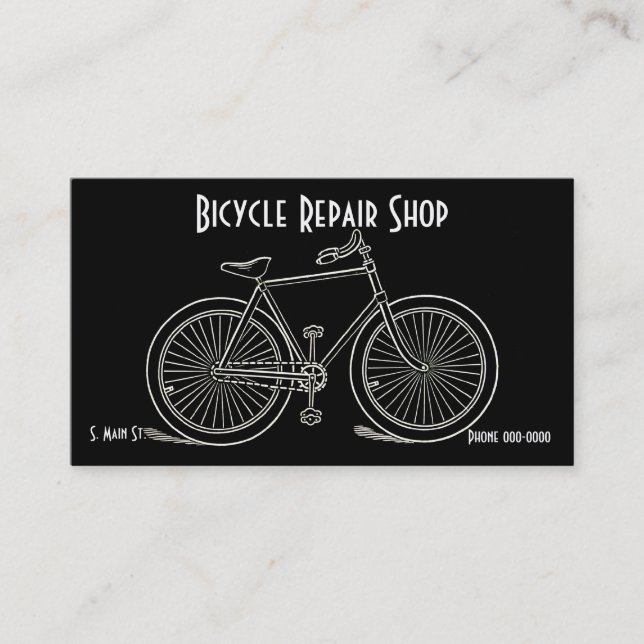 Tarjetas de visita para bicicletas (Anverso)