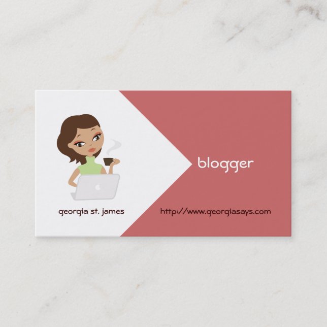 Tarjetas de visita para blogueros (Anverso)