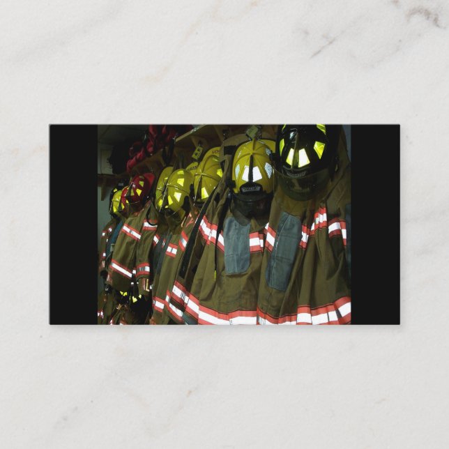 Tarjetas de visita para bomberos (Anverso)