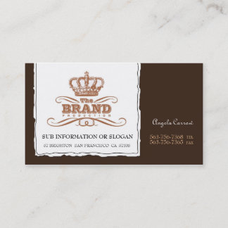 Tarjetas de visita para Brown de reinvento