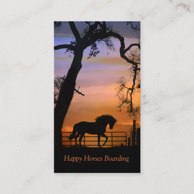 Tarjetas de visita para caballos (Anverso)
