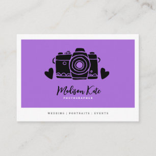 Tarjetas de visita para cámaras de Moda simple