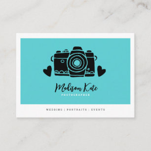 Tarjetas de visita para cámaras de Moda simple