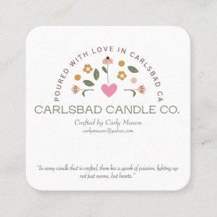 Tarjetas de visita para Carlsbad Candle Co.