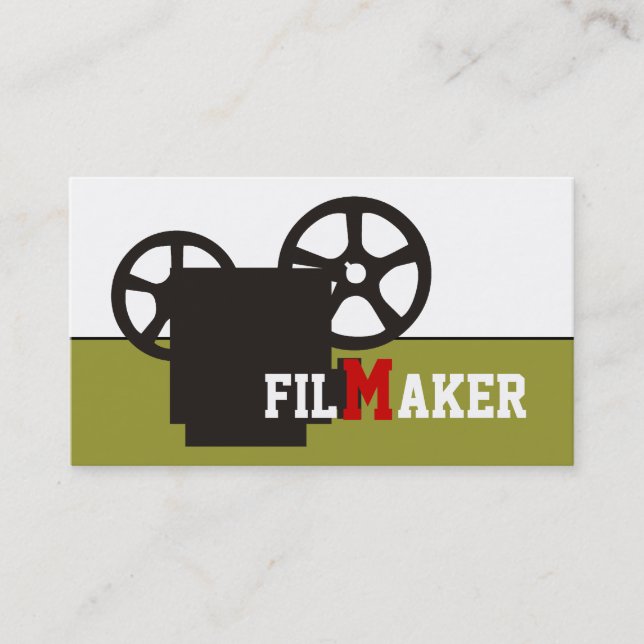 Tarjetas de visita para cineastas/directores/cinea (Anverso)