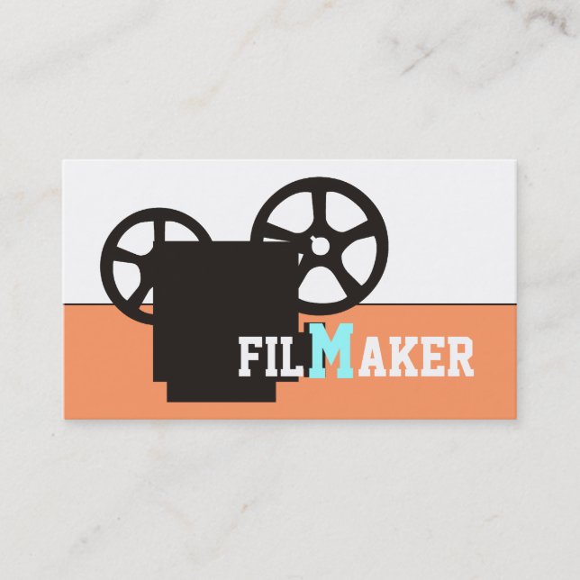 Tarjetas de visita para cineastas/directores/cinea (Anverso)