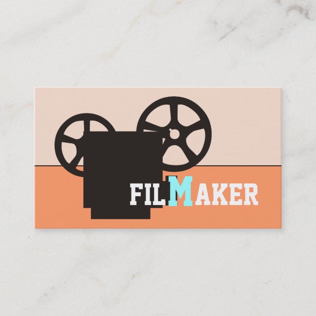 Tarjetas de visita para cineastas/directores/cinea (Anverso)