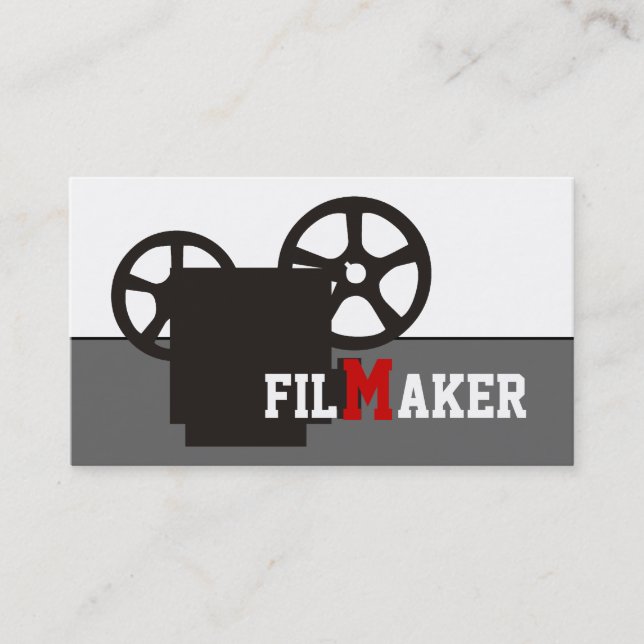 Tarjetas de visita para cineastas/directores/cinea (Anverso)