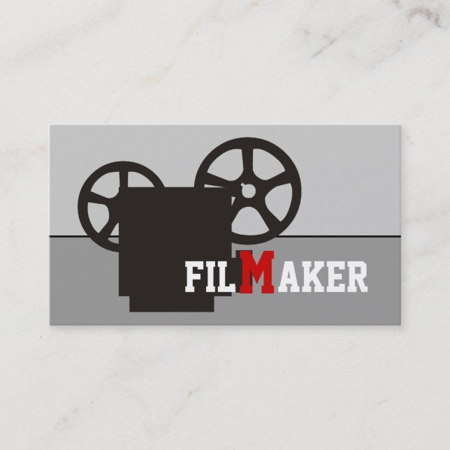 Tarjetas de visita para cineastas/directores/cinea (Anverso)