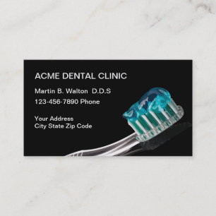 Tarjetas de visita para citas con pacientes dentis
