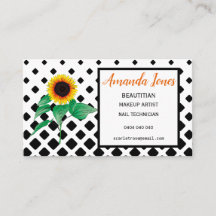 Tarjetas de visita para citas de belleza con giras