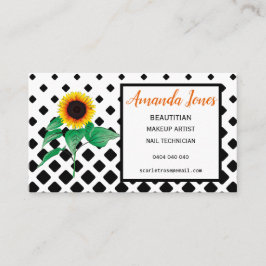 Tarjetas de visita para citas de belleza con giras