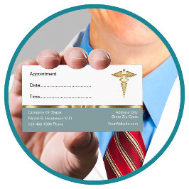Tarjetas de visita para citas de Médica con clase